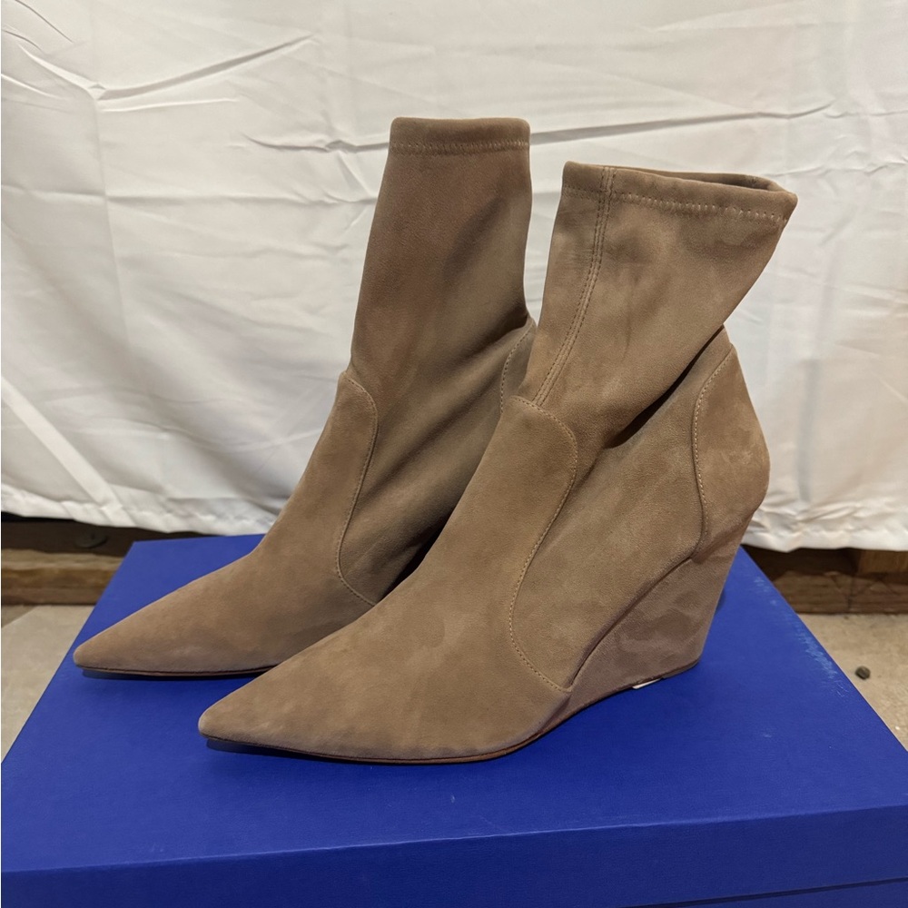 Stuart Weitzman Stuart Wedge 85 Sock Bootie